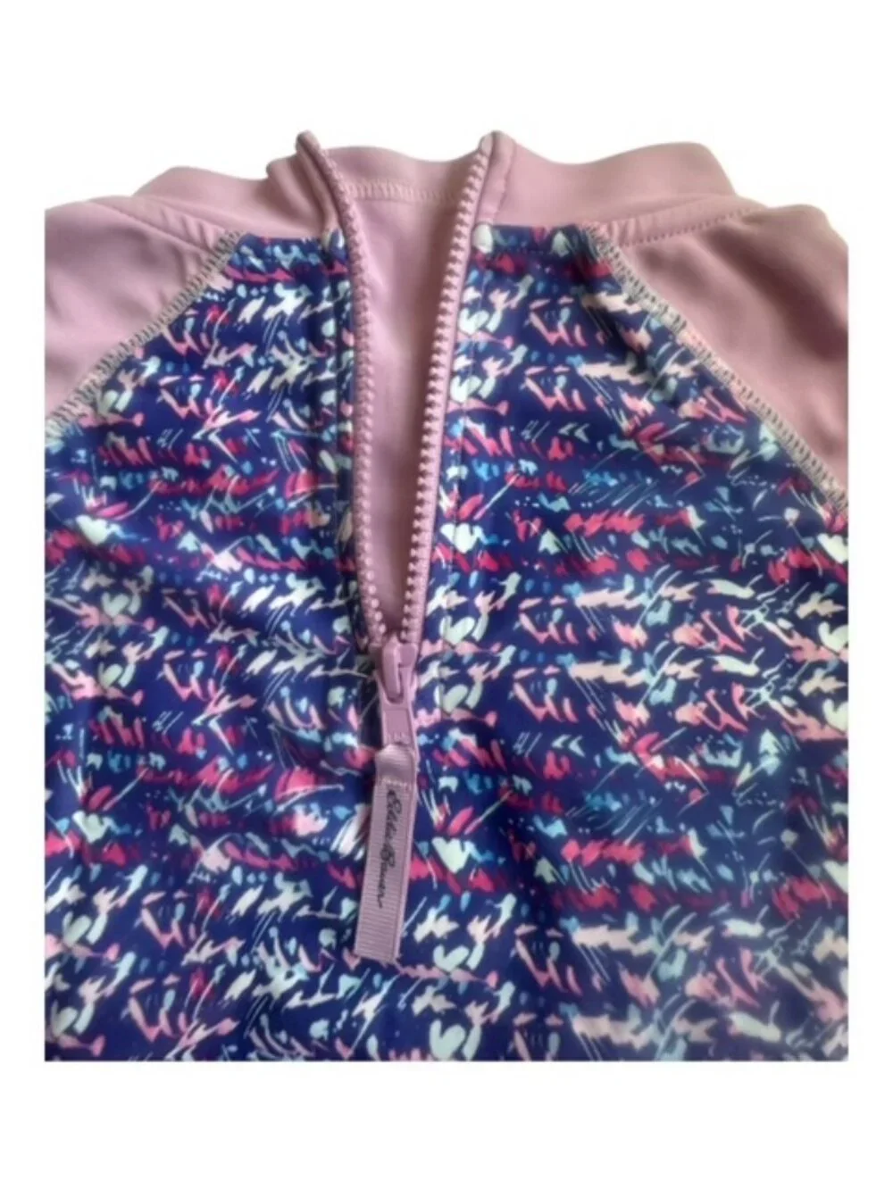 Eddie Bauer Zip RASH GUARD Girl's Medium